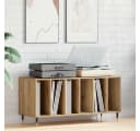 vidaXL Media-Regal Schallplattenschrank Artisan-Eiche Bild 1