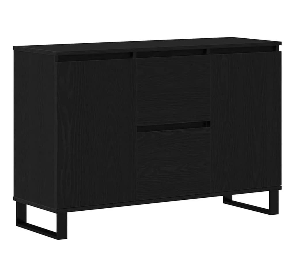 vidaXL Sideboard Schwarz Eichen-Optik Holzwerkstoff - Bild 2