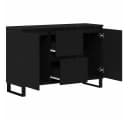 vidaXL Sideboard Schwarz Eichen-Optik Holzwerkstoff Bild 5