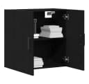 vidaXL Wandschrank Schwarz Eichen-Optik Holzwerkstoff Bild 1
