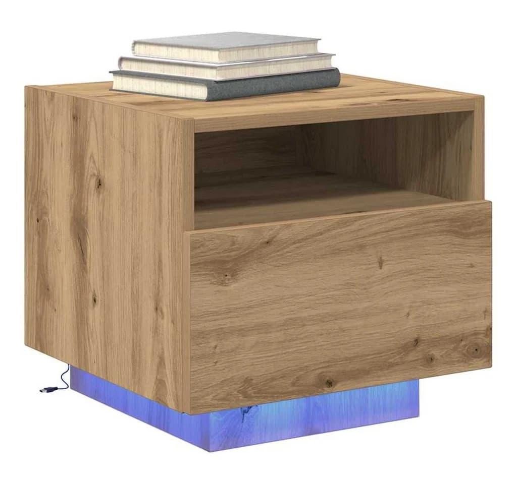 vidaXL Nachttisch Artisan-Eiche LED-Beleuchtung - Bild 3