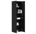vidaXL Aktenschrank Büroschrank Schwarz Eiche Holzwerkstoff Bild 3