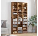 vidaXL CD-Regal Altholz Holzwerkstoff mit 30 Regalen Bild 1