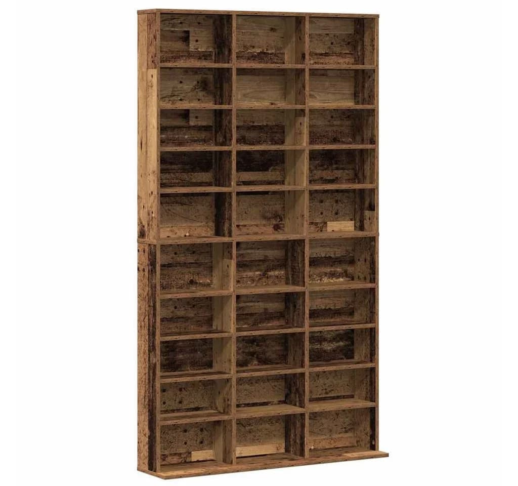 vidaXL CD-Regal Altholz Holzwerkstoff mit 30 Regalen - Bild 2