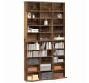 vidaXL CD-Regal Altholz Holzwerkstoff mit 30 Regalen Bild 3