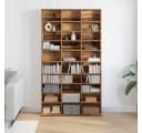 vidaXL CD-Regal Altholz Holzwerkstoff mit 30 Regalen Bild 4