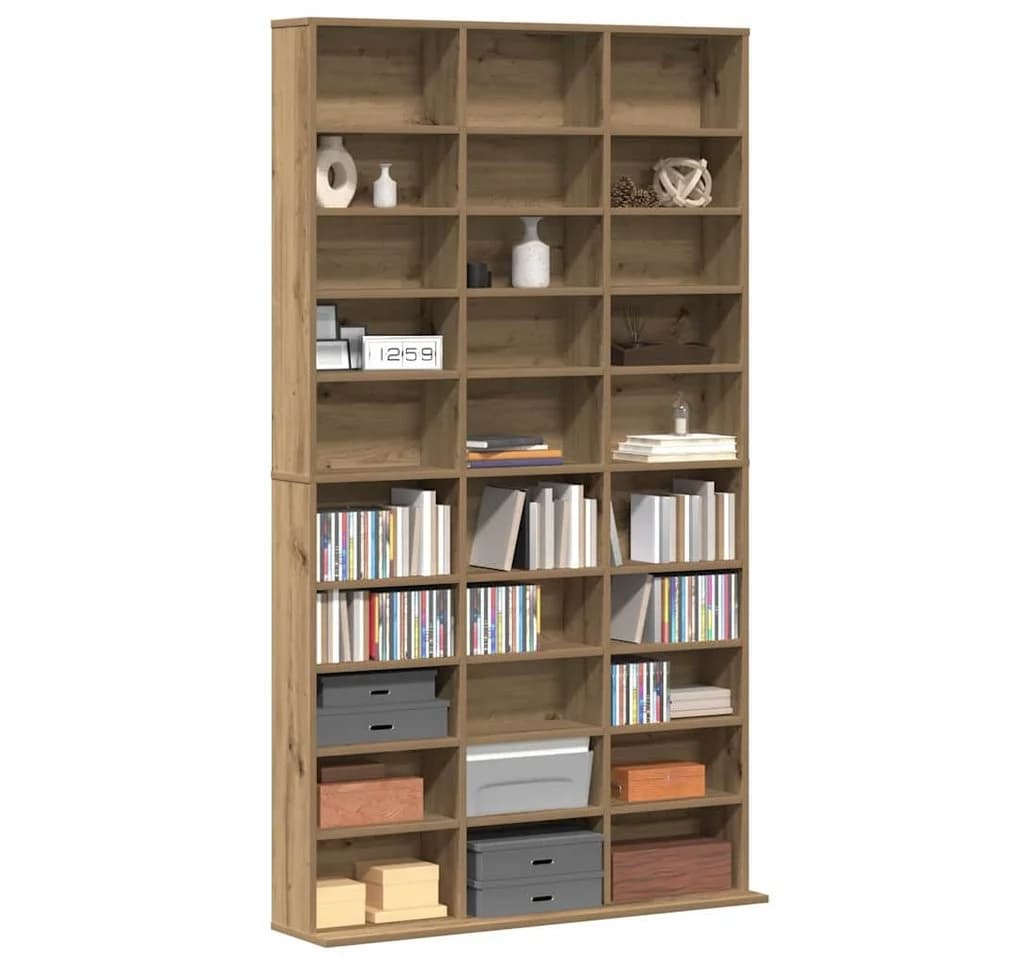 vidaXL CD-Regal Artisan-Eiche Modern Holzwerkstoff - Bild 3