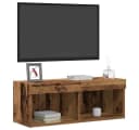 vidaXL TV-Schrank LED Altholz Holzwerkstoff Bild 3