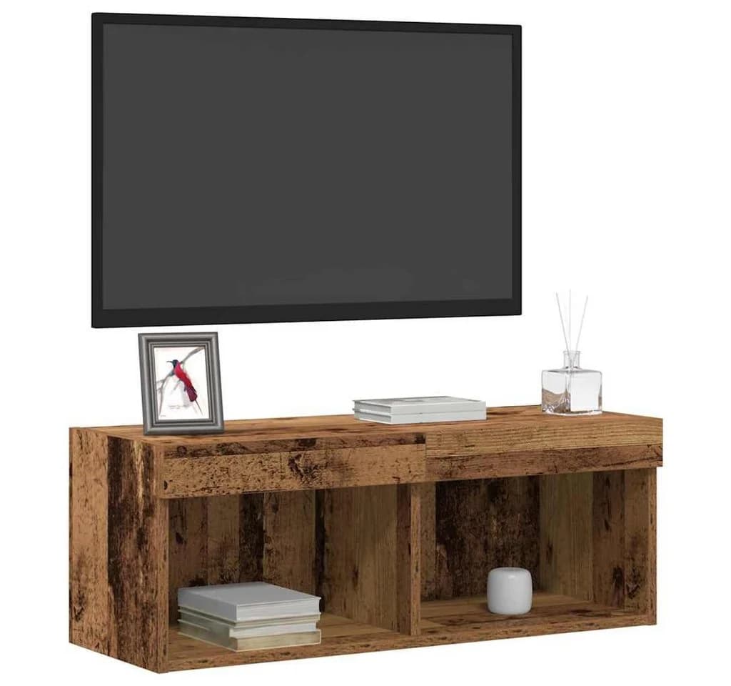 vidaXL TV-Schrank LED Altholz Holzwerkstoff - Bild 3