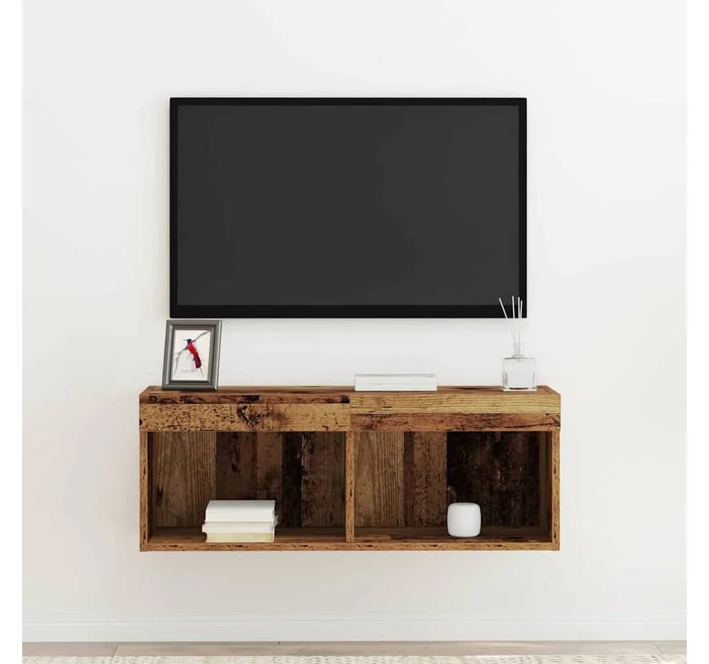 vidaXL TV-Schrank LED Altholz Holzwerkstoff - Bild 5