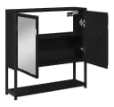 vidaXL Badezimmerspiegelschrank Schwarz Eichen-Optik 60x16x60 cm Bild 5