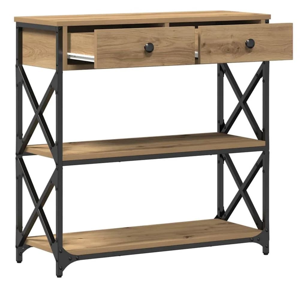 vidaXL Beistelltisch Konsole Tisch Artisan-Eiche - Bild 2