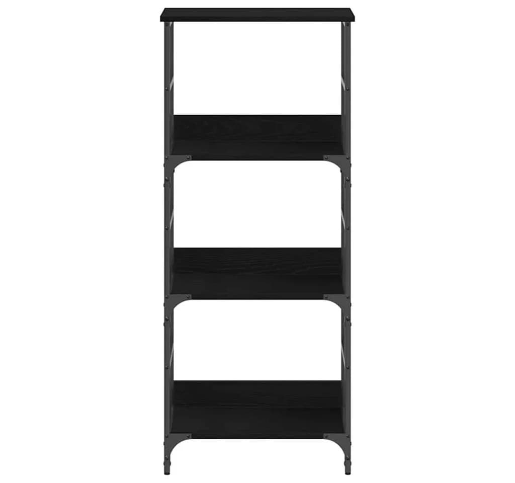 vidaXL Bücherregal Schwarz Eichen-Optik 3 Fächer - Bild 5