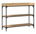 vidaXL Konsolentisch mit Regal Industrial Design Schwarz Braun Bild 2