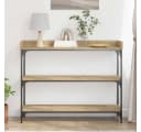 vidaXL Konsolentisch mit Regal Industrial Design Schwarz Braun Bild 4