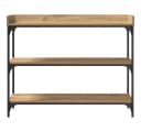 vidaXL Konsolentisch mit Regal Industrial Design Schwarz Braun Bild 5