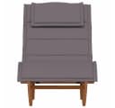 vidaXL Gartenliege 2-Person Braun Massivholz mit Kissen Bild 5