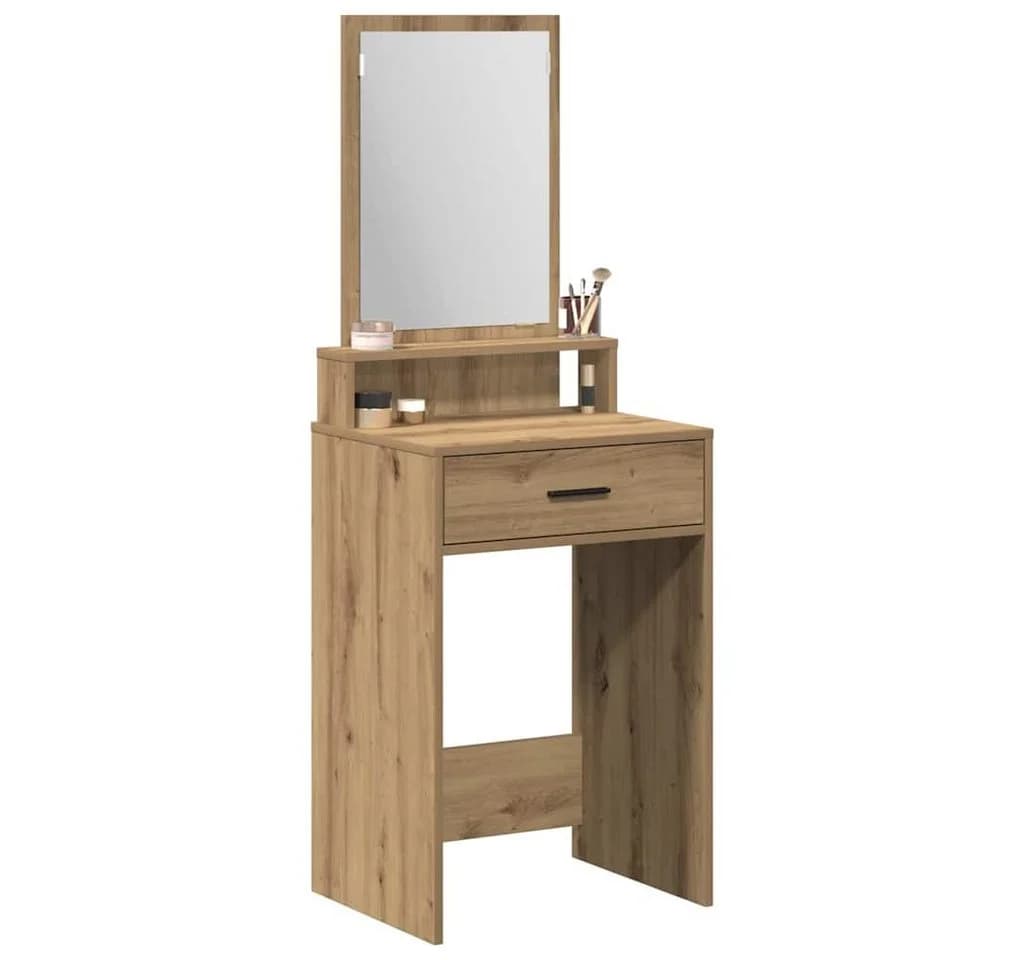 vidaXL Schminktisch Artisan-Eiche mit Spiegel und Schubladen - Bild 3