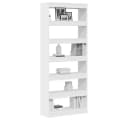 vidaXL Bücherregal Weiß Holzwerkstoff Bild 3