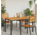 vidaXL Tischplatte Öl-Natur Massivholz Rustikal Modern Bild 3
