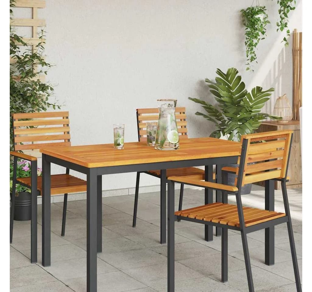 vidaXL Tischplatte Öl-Natur Massivholz Rustikal Modern - Bild 3