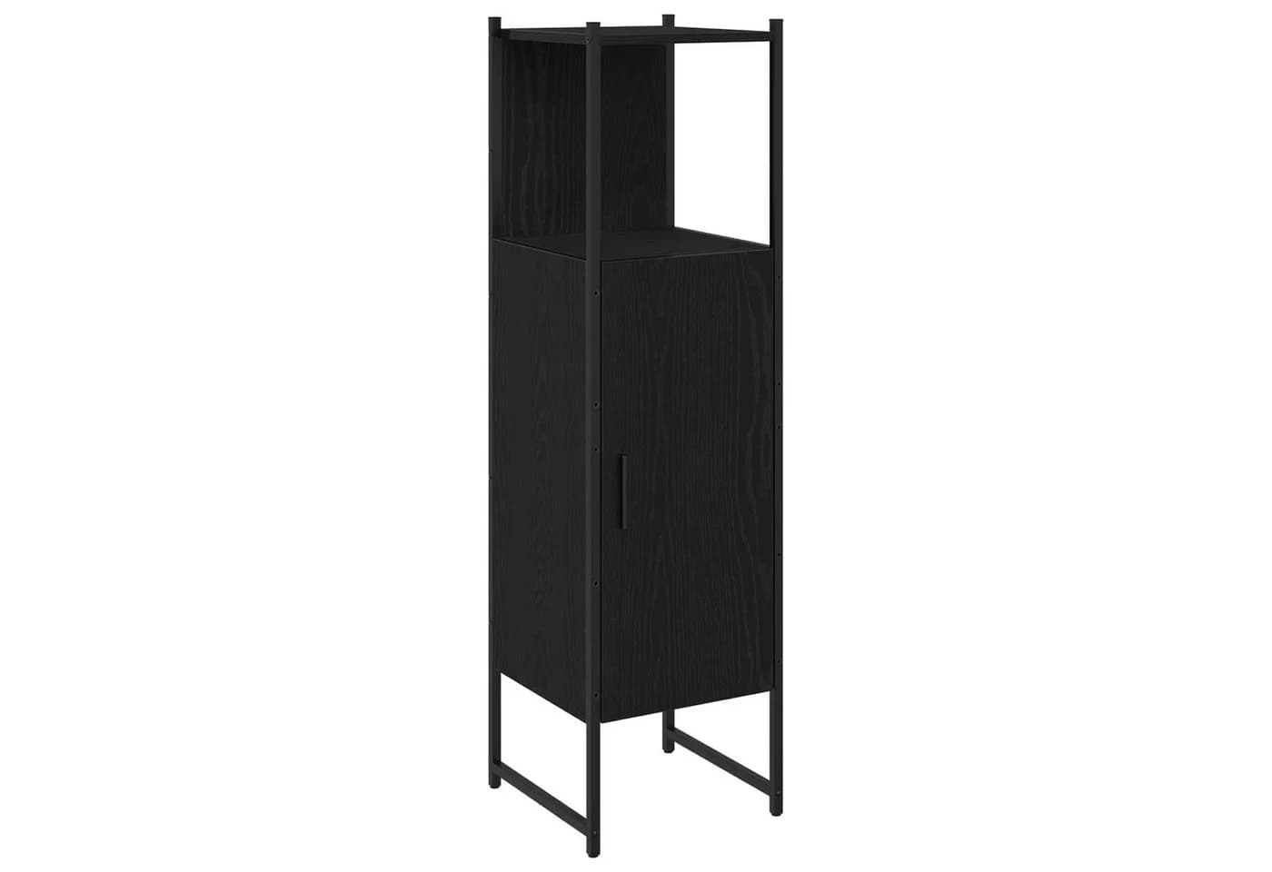 vidaXL Badezimmer-Set 3-tlg. Schwarz Holzwerkstoff - Bild 5