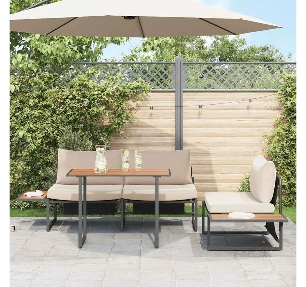 vidaXL Gartentisch Braun Holz Modern - Bild 4