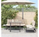 vidaXL Gartentisch Grau Holz 100x55x70 cm Bild 4