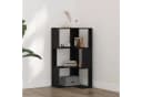 vidaXL Bücherregal Schwarz Eichen-Optik 3 Regale Bild 1