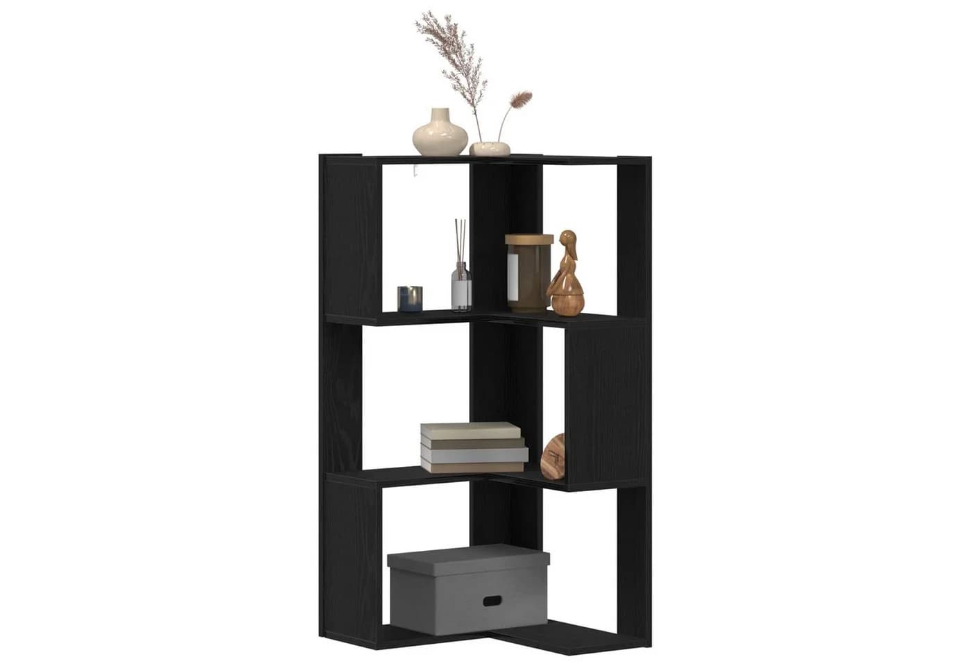 vidaXL Bücherregal Schwarz Eichen-Optik 3 Regale - Bild 3