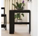 vidaXL Bartisch mit Regal Schwarz Eichen-Optik Bild 3