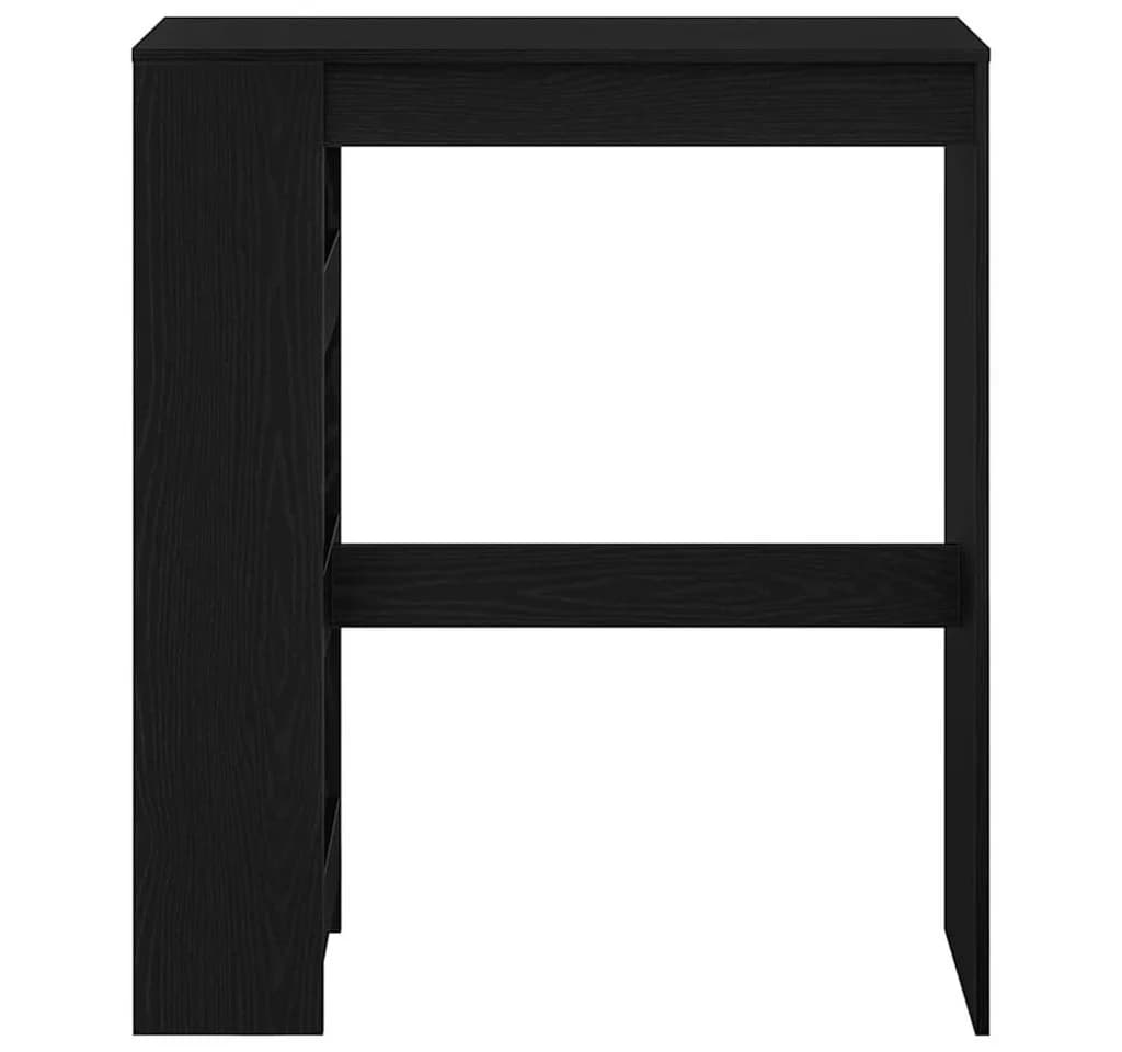 vidaXL Bartisch mit Regal Schwarz Eichen-Optik - Bild 5