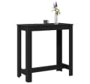 vidaXL Bartisch Esstisch Schwarz Eichen-Optik Holzwerkstoff Modern Bild 3