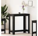 vidaXL Bartisch Esstisch Schwarz Eichen-Optik Holzwerkstoff Modern Bild 4