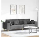 vidaXL Sofa mit Kissen Dunkelgrau Stoff 4-Sitzer Bild 1