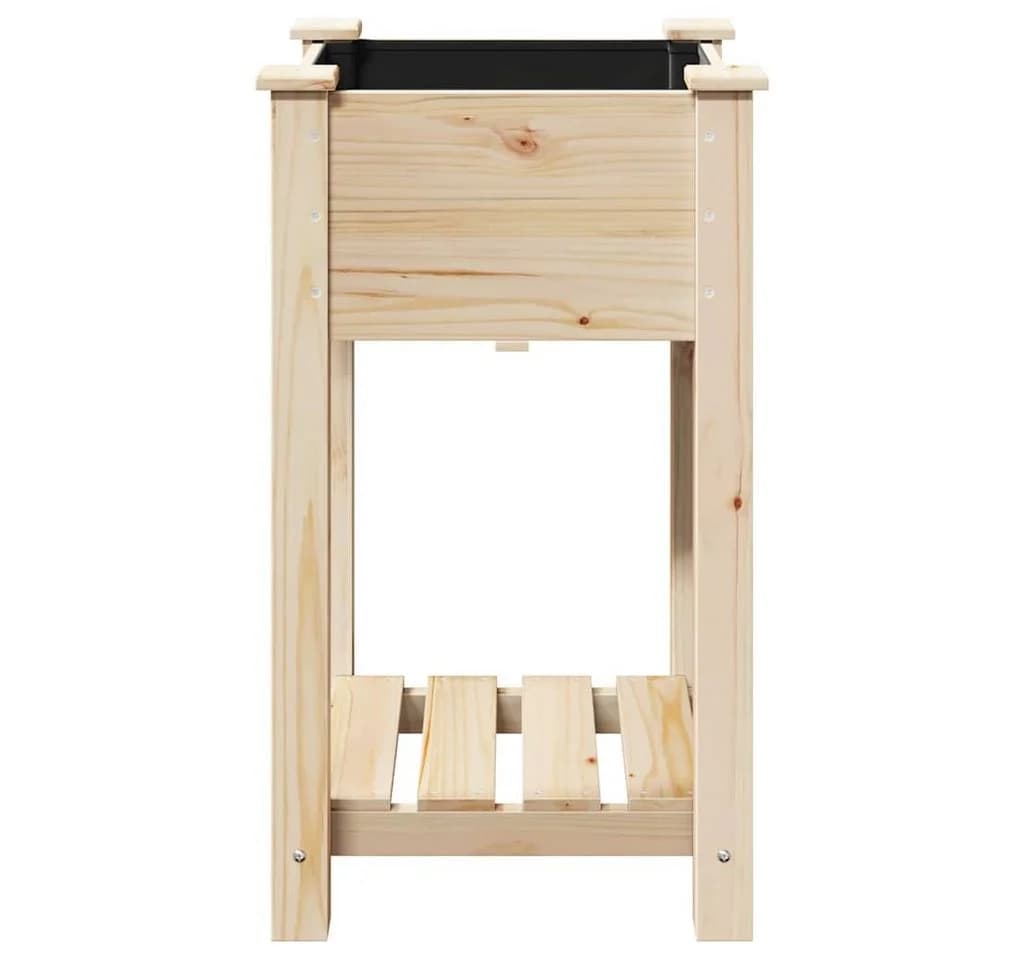 vidaXL Blumentopf Garten-Pflanzgefäß Beige mit Regal - Bild 5