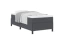 vidaXL Boxspringbett Dunkelgrau Cordstoff Inkl. Lattenrost Bild 2