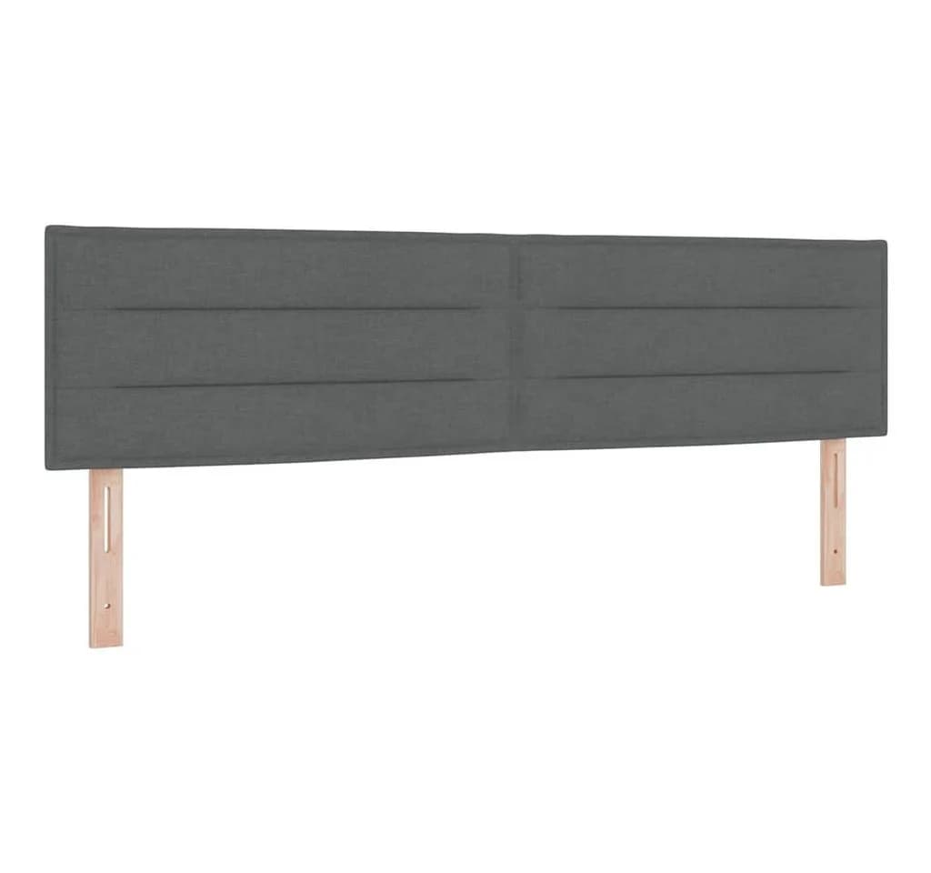 vidaXL Bett Kopfteil Dunkelgrau 180 cm Stoff - Bild 2