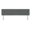 vidaXL Bett Kopfteil Dunkelgrau 180 cm Stoff Bild 4