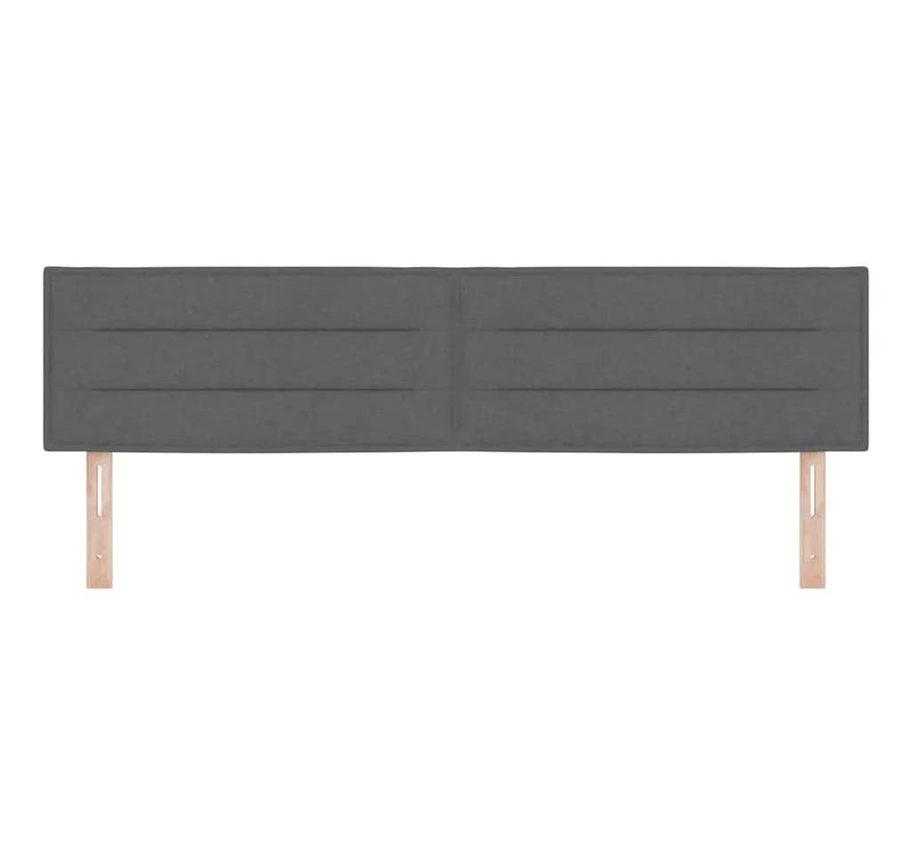 vidaXL Bett Kopfteil Dunkelgrau 180 cm Stoff - Bild 4