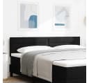 vidaXL Bett Kopfteil Schwarz 180 cm Stoff höhenverstellbar Bild 1