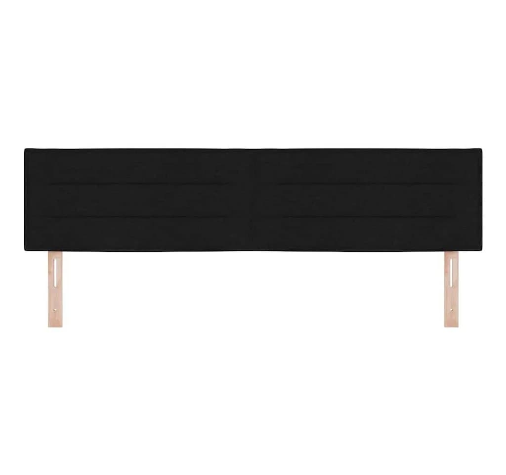 vidaXL Bett Kopfteil Schwarz 180 cm Stoff höhenverstellbar - Bild 4