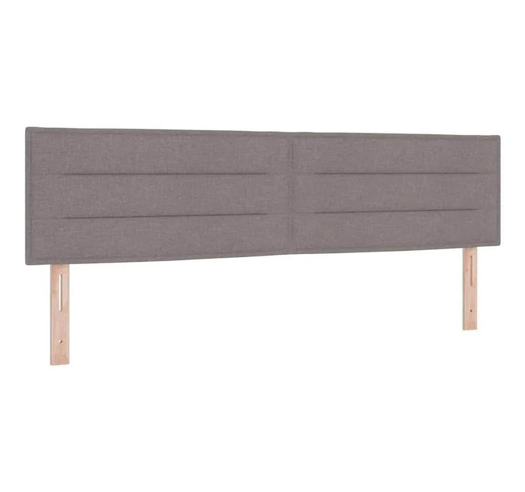vidaXL Bett Kopfteil Taupe Stoff höhenverstellbar Modern - Bild 2