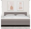 vidaXL Bett Kopfteil Taupe Stoff höhenverstellbar Modern Bild 3