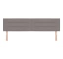 vidaXL Bett Kopfteil Taupe Stoff höhenverstellbar Modern Bild 4