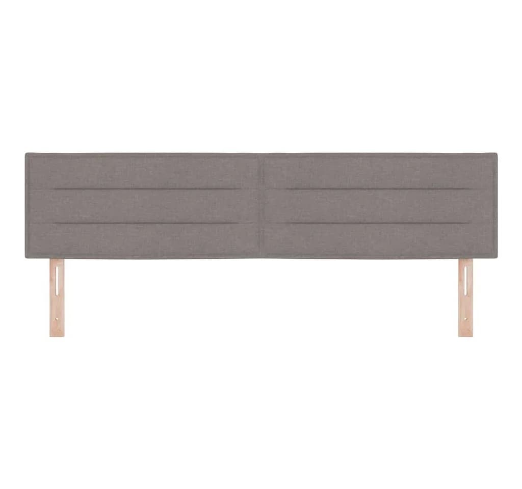 vidaXL Bett Kopfteil Taupe Stoff höhenverstellbar Modern - Bild 4