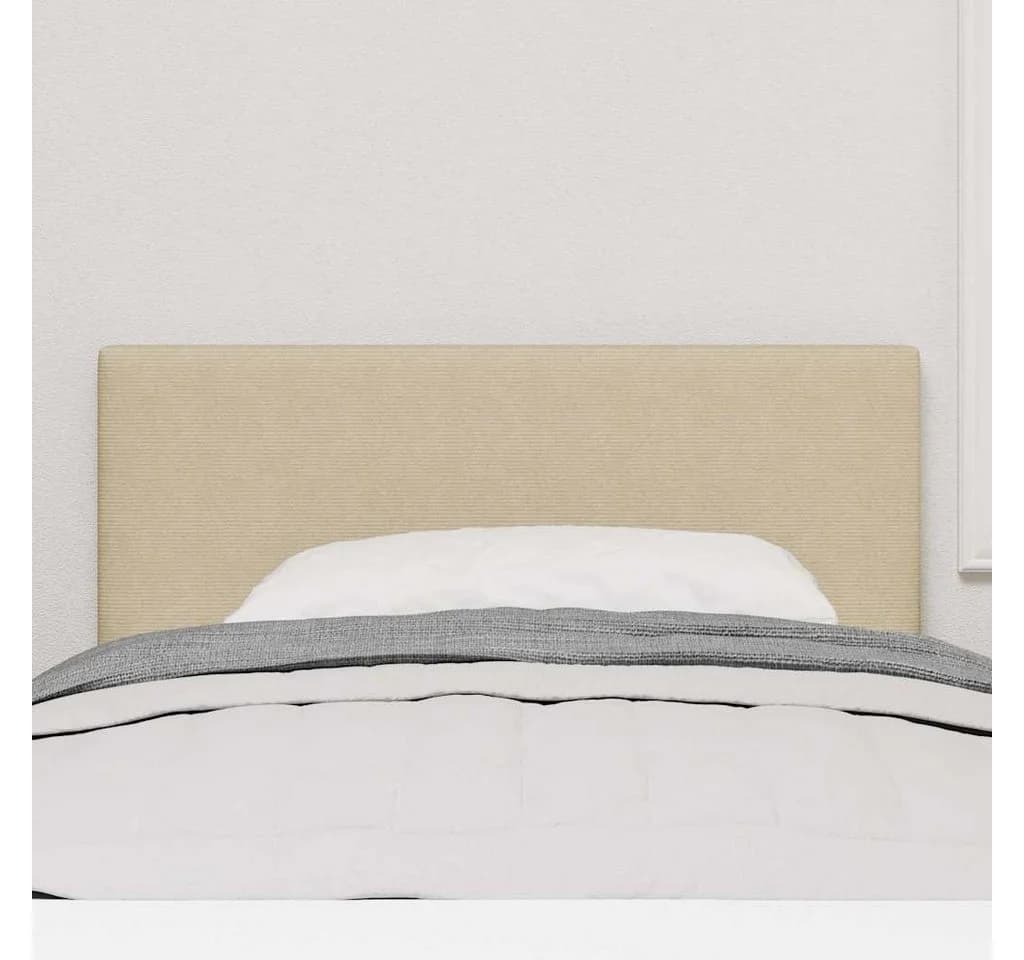 vidaXL Bett Kopfteil Hellgrün-Grau Cordstoff höhenverstellbar - Bild 3
