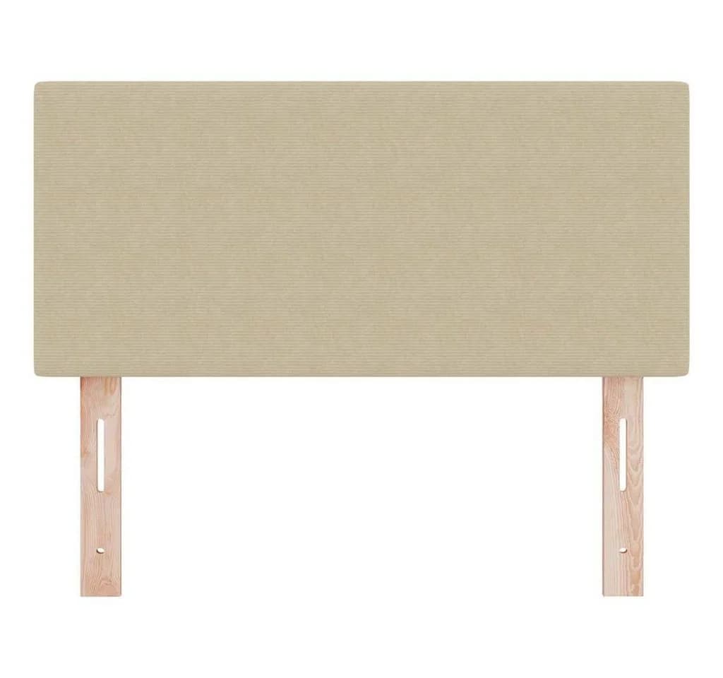 vidaXL Bett Kopfteil Hellgrün-Grau Cordstoff höhenverstellbar - Bild 4