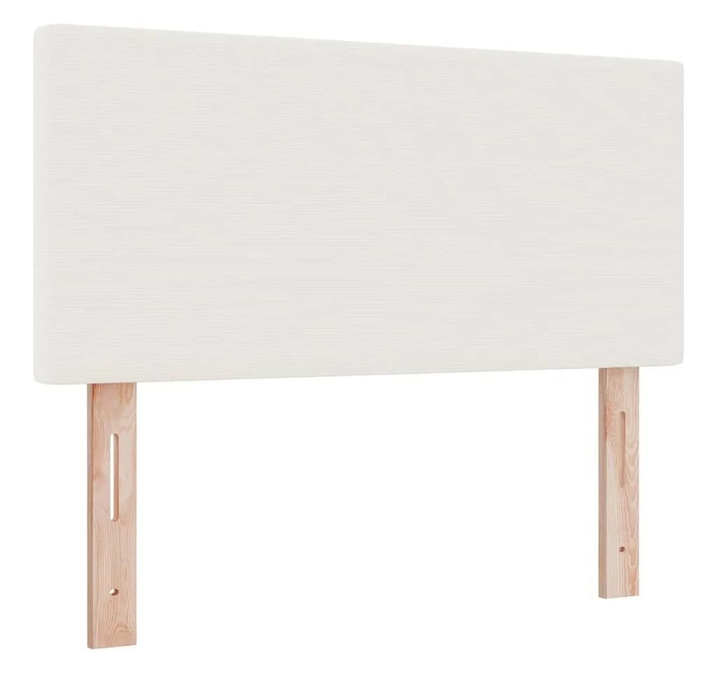 vidaXL Bett Kopfteil Creme Cordstoff höhenverstellbar - Bild 2