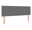 vidaXL Bett Kopfteil Hellgrau Cordstoff Modern Bild 2